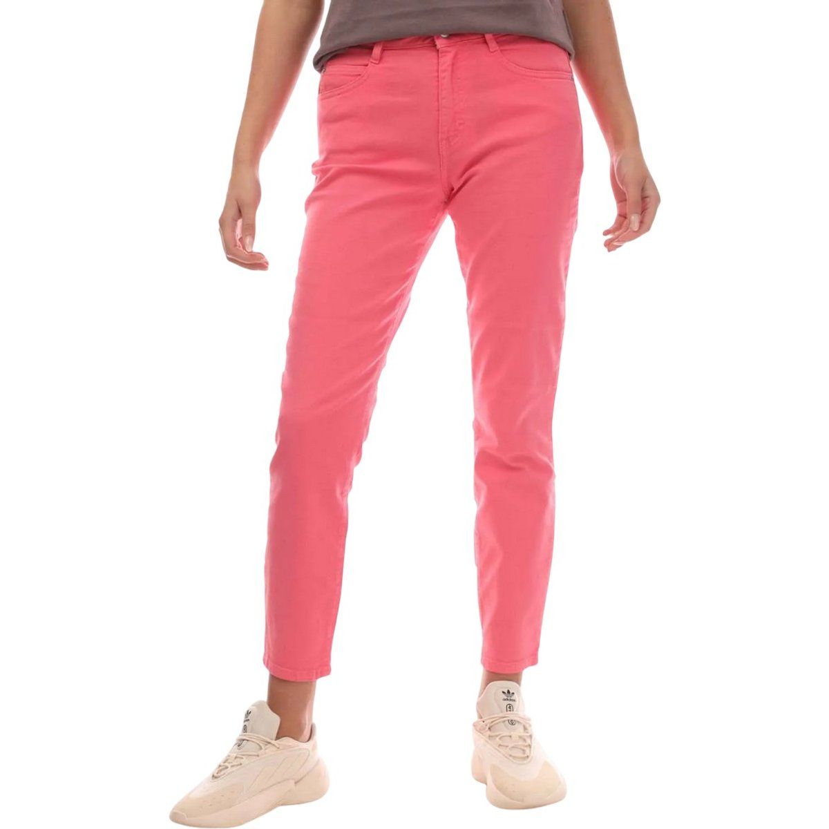 Schmal geschnittene Cropped Stretch Jeans