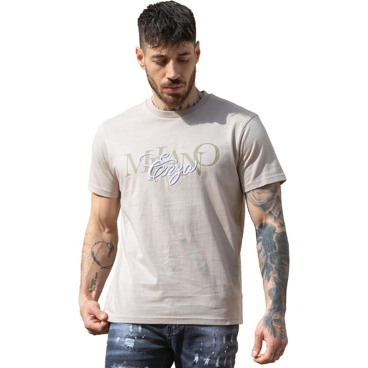 Herren T-Shirt mit Logo-Print