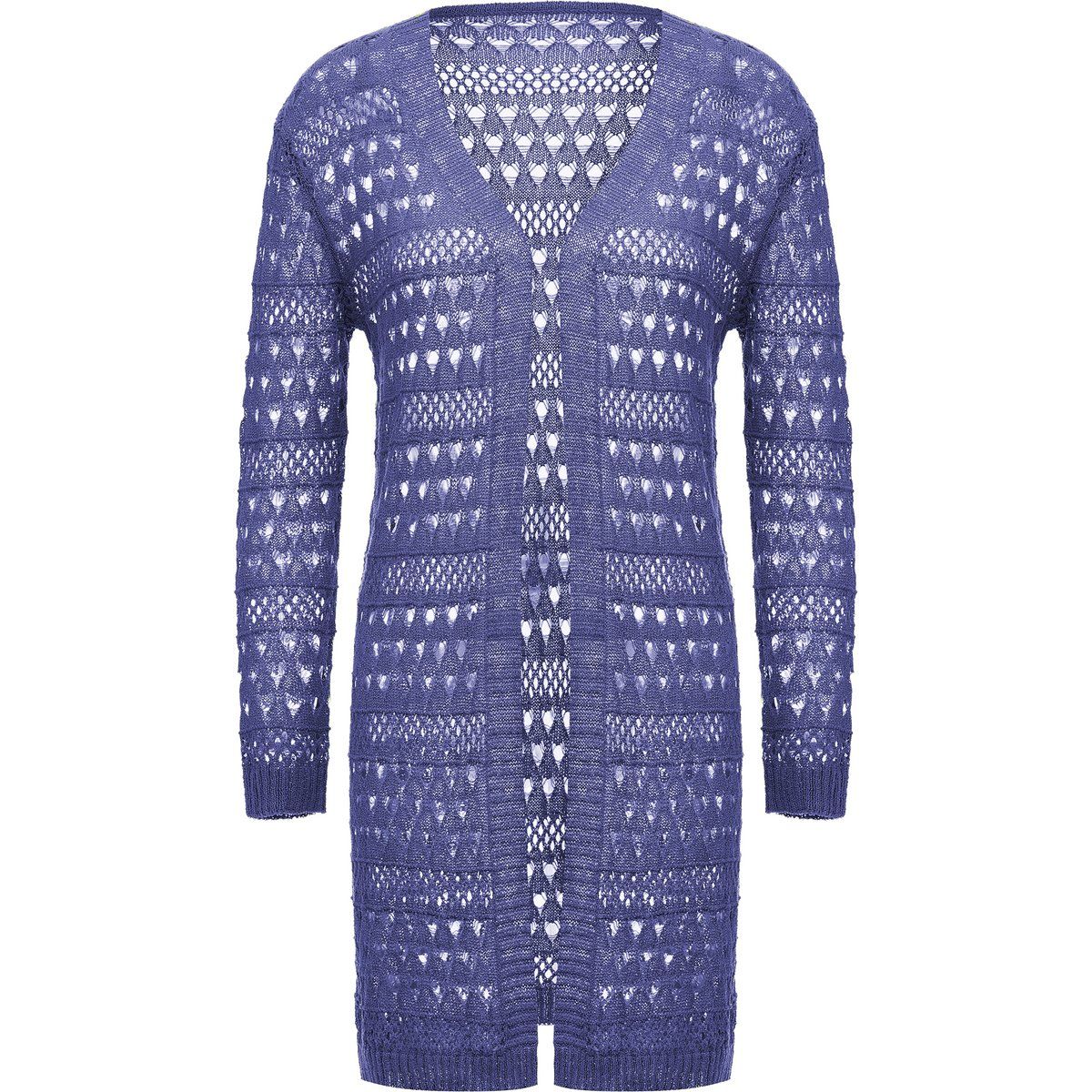 Mymo Strickjacke Frauen blau