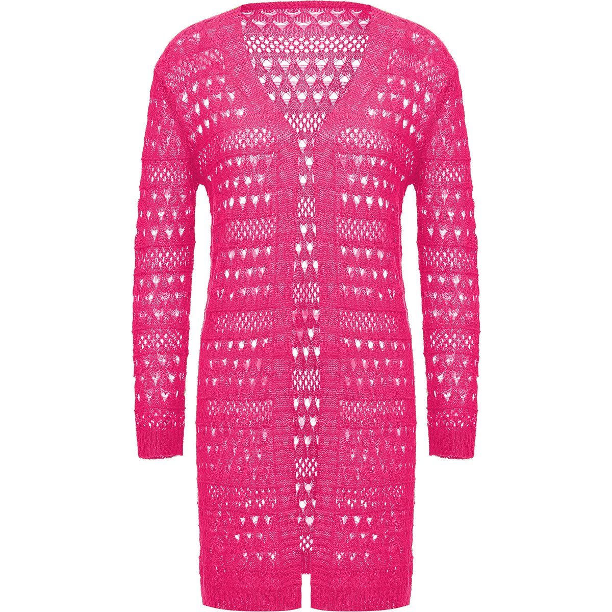 Mymo Strickjacke Frauen neonpink