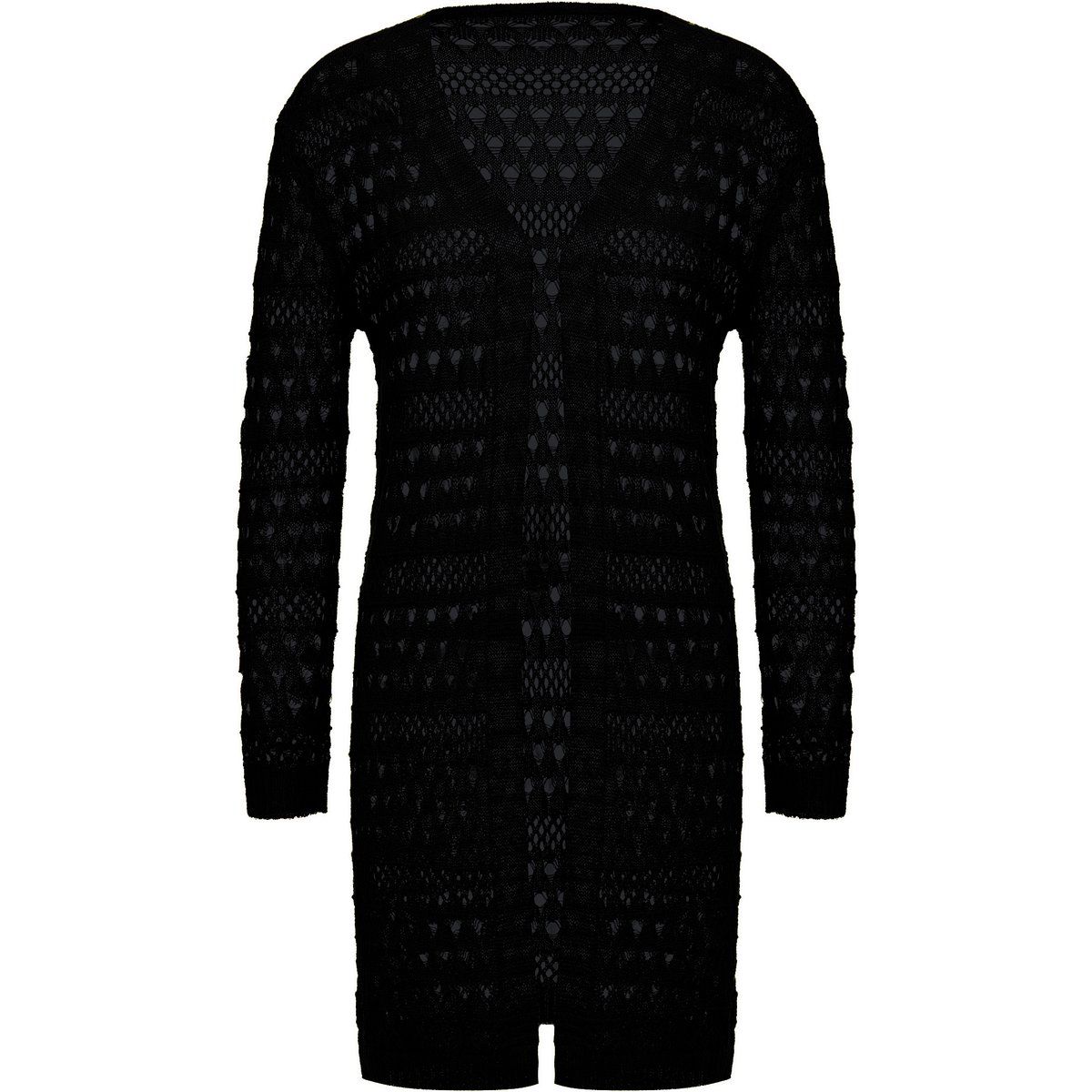 Mymo Strickjacke Frauen schwarz