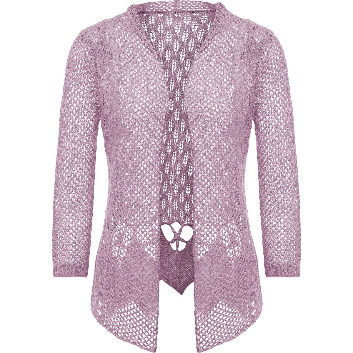 Mymo Strickjacke Frauen Lavendel