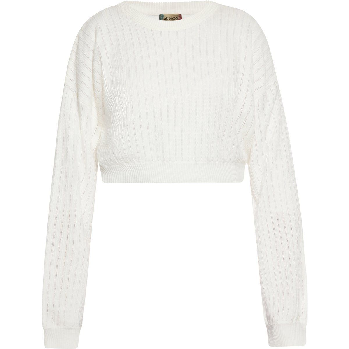Kurzer Langarm Strickpullover