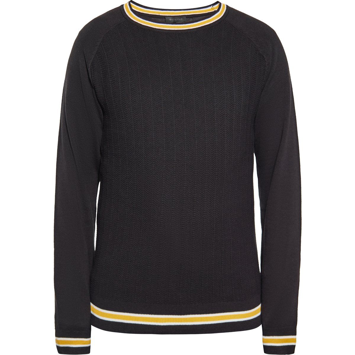 Herren Langarm Rundhals-Pullover
