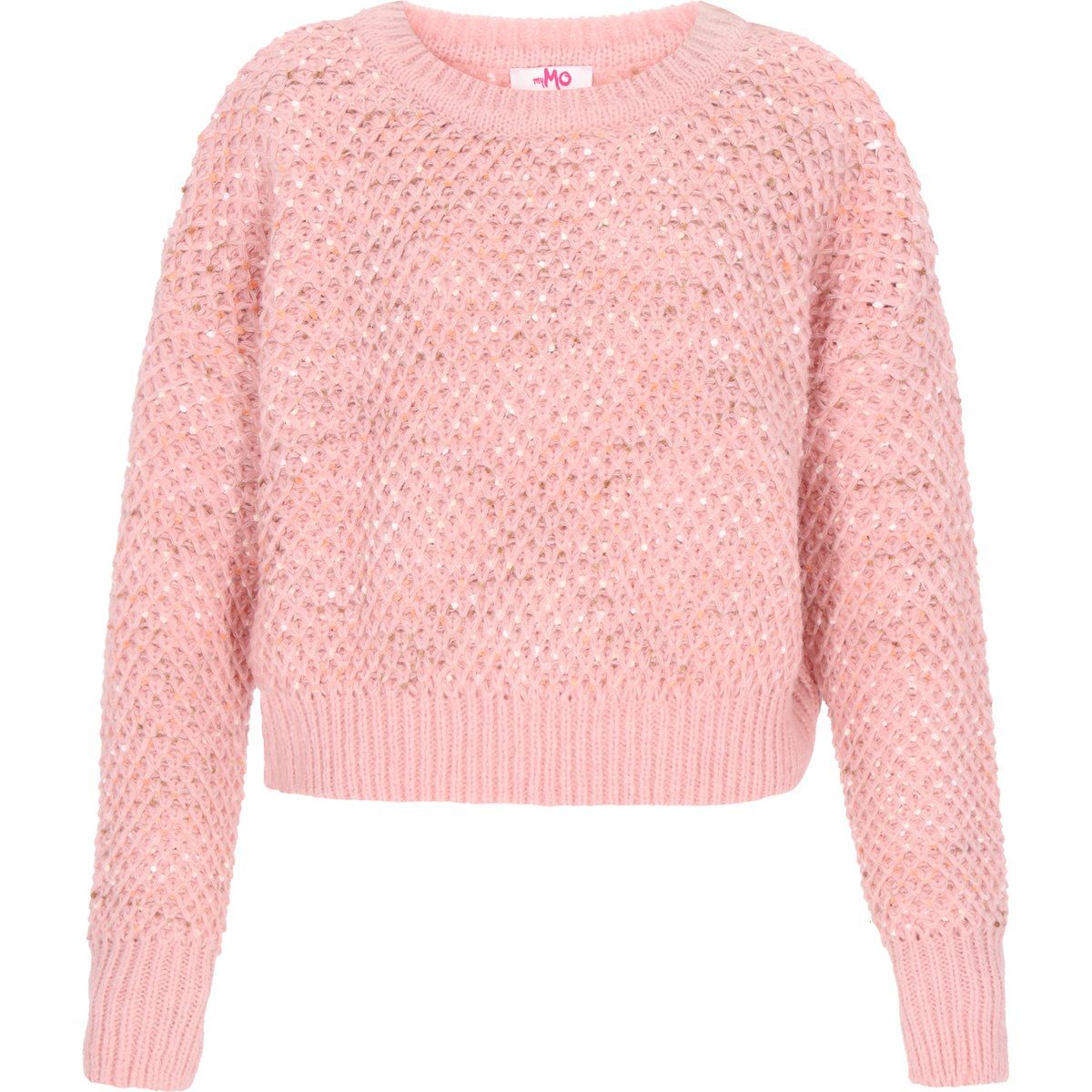 Mymo Pullover Frauen rosa Melange