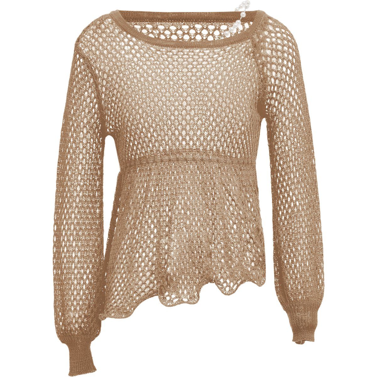 Mymo Pullover Frauen Höllenbeige