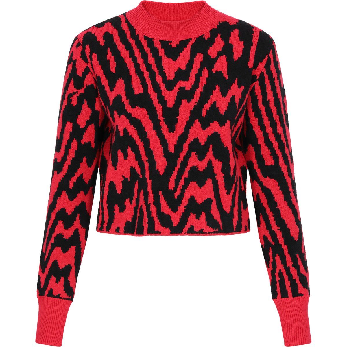 Mymo Pullover Frauen rot schwarz