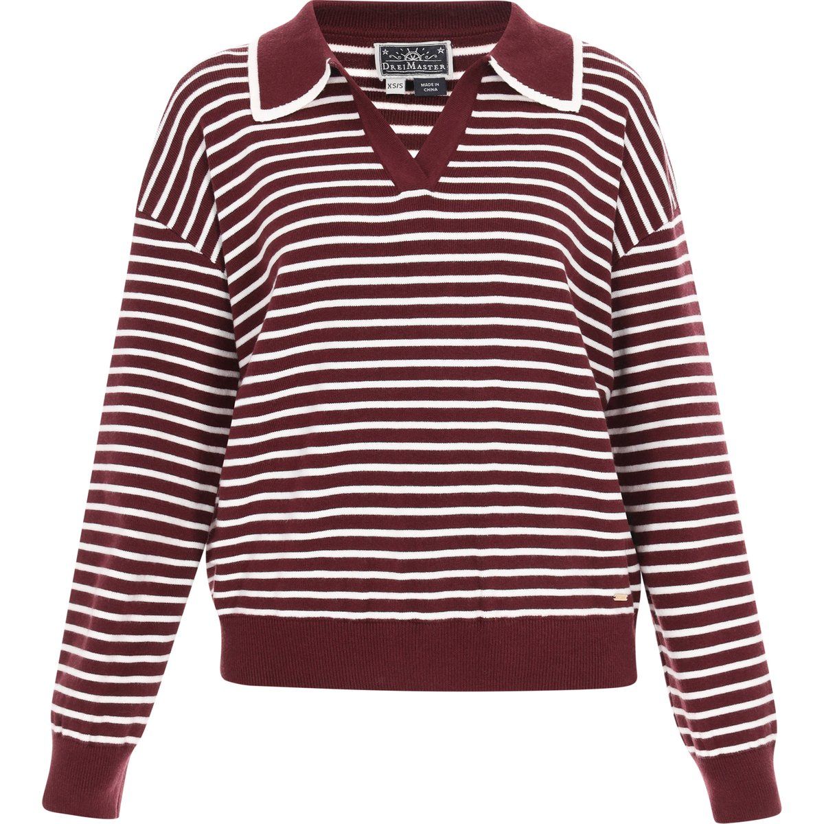Dreimaster Pullover Frauen wine red