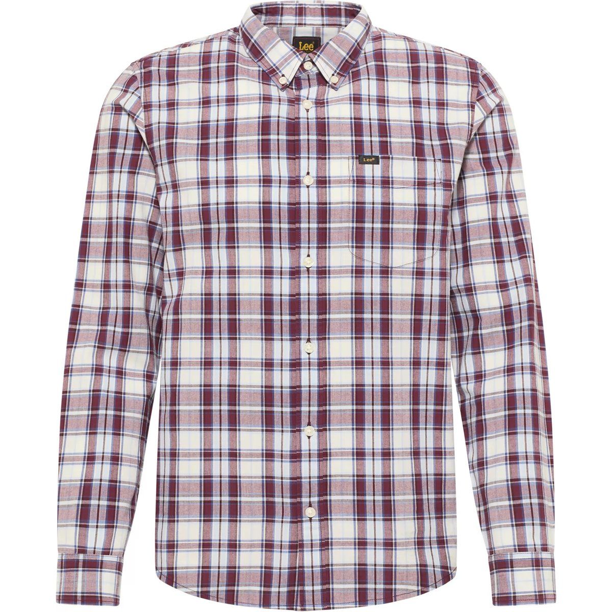 Kariertes Langarm Button-Down Hemd