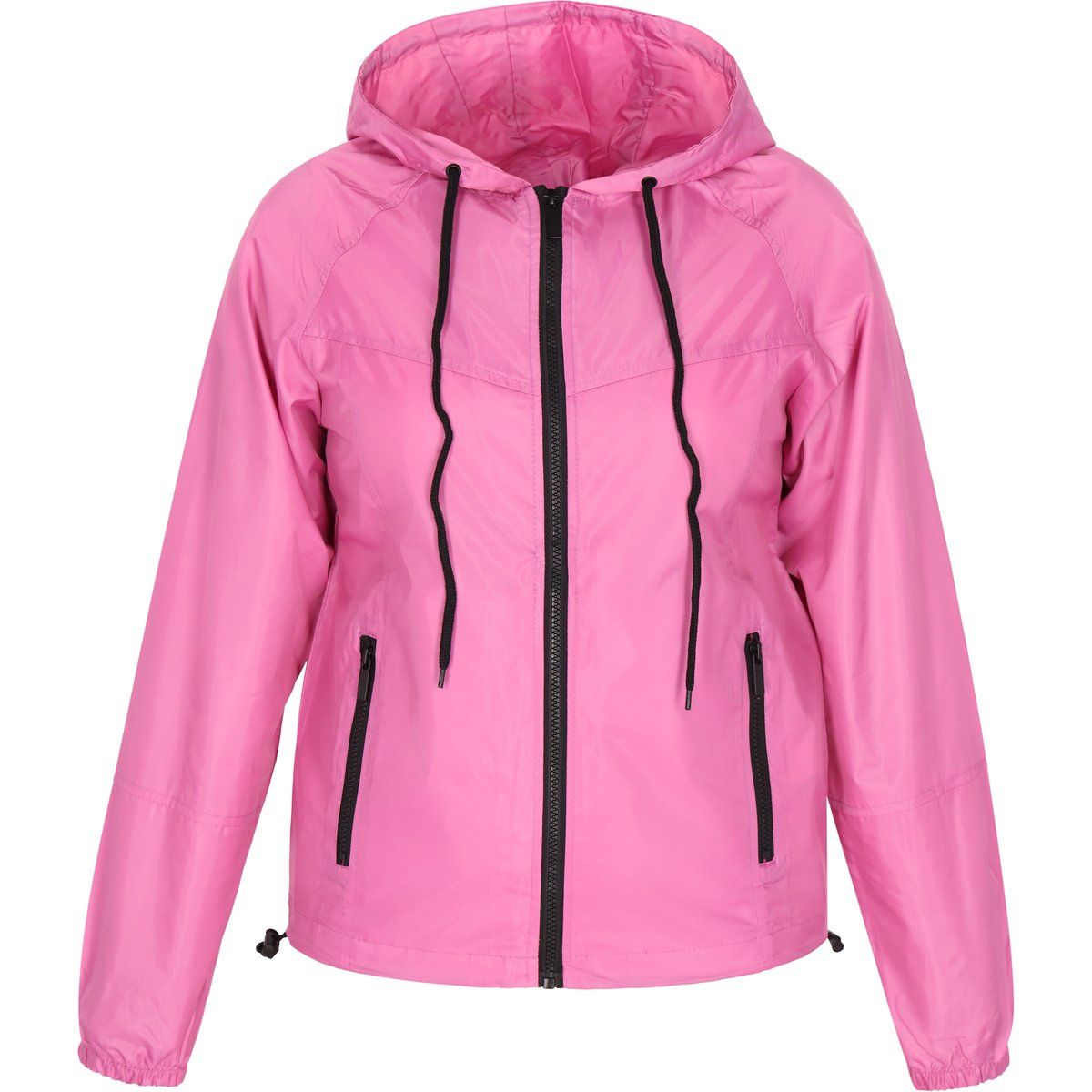 Windbreaker mit Kapuze im Color-Block-Design