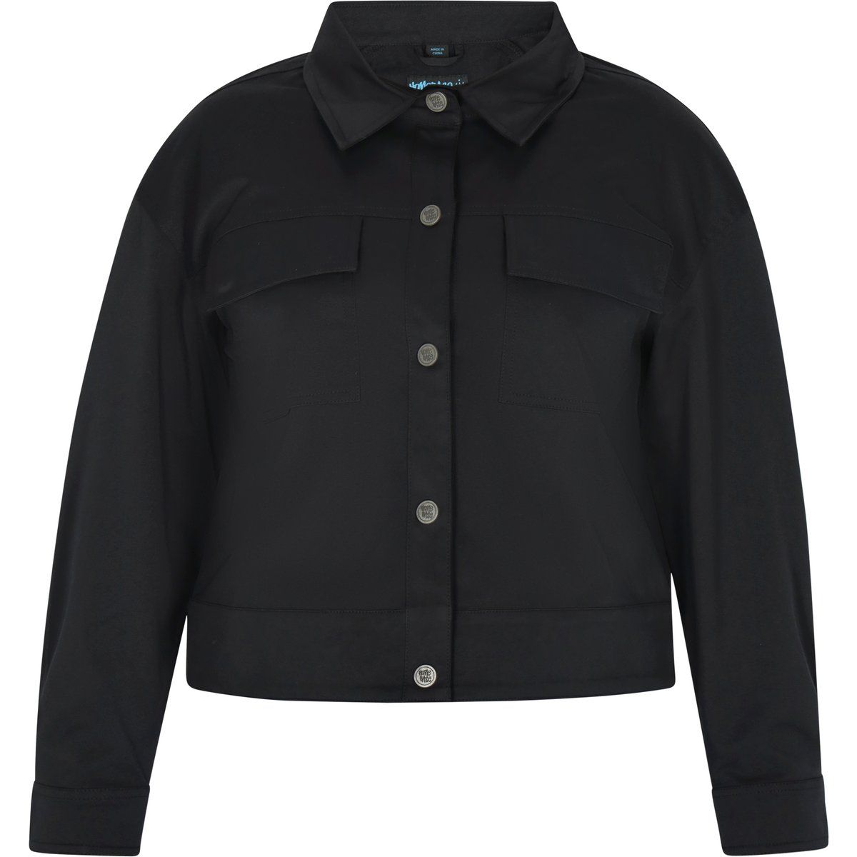 Kurze Hemdjacke mit Knopfleiste