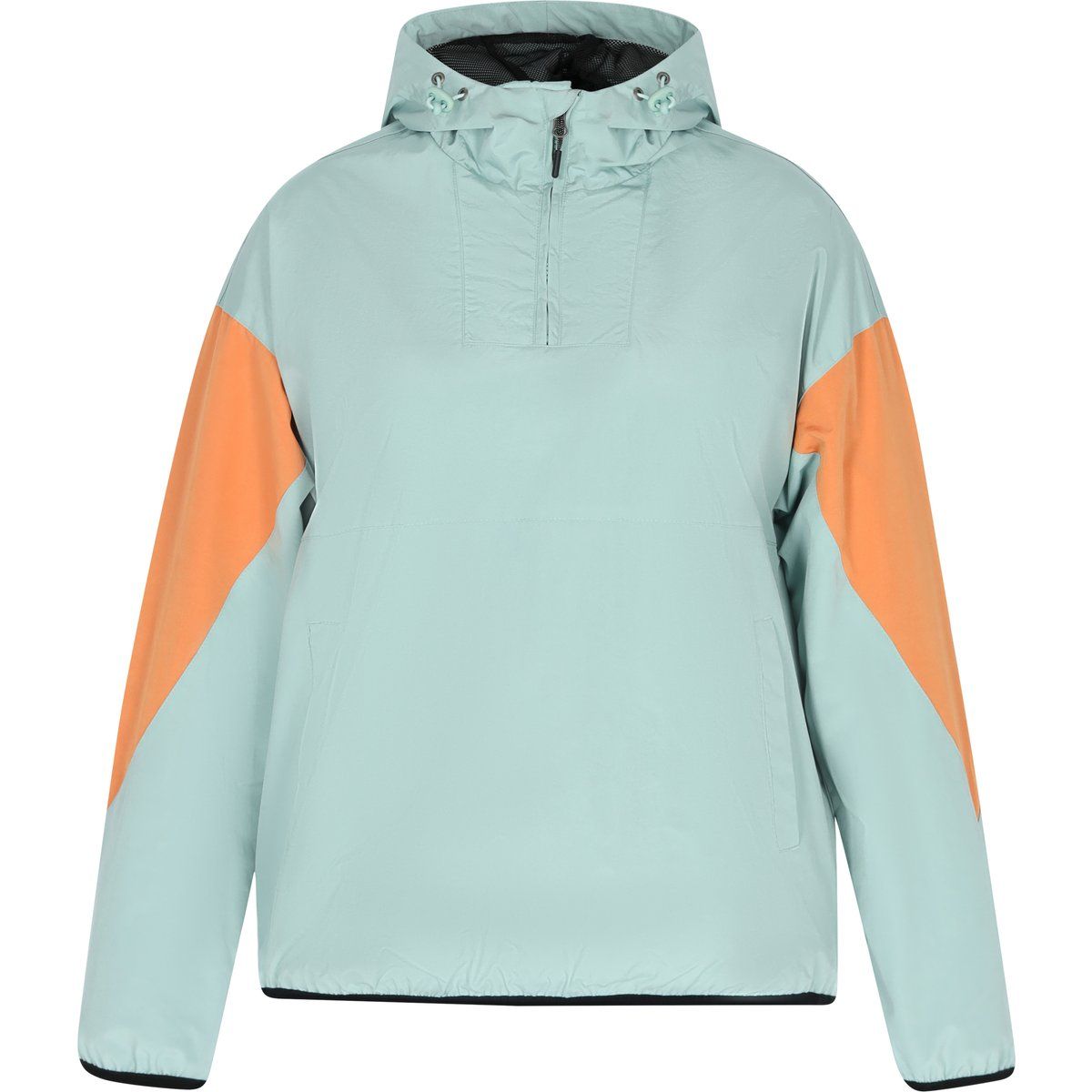 Farbblock Kapuzenpullover Jacke