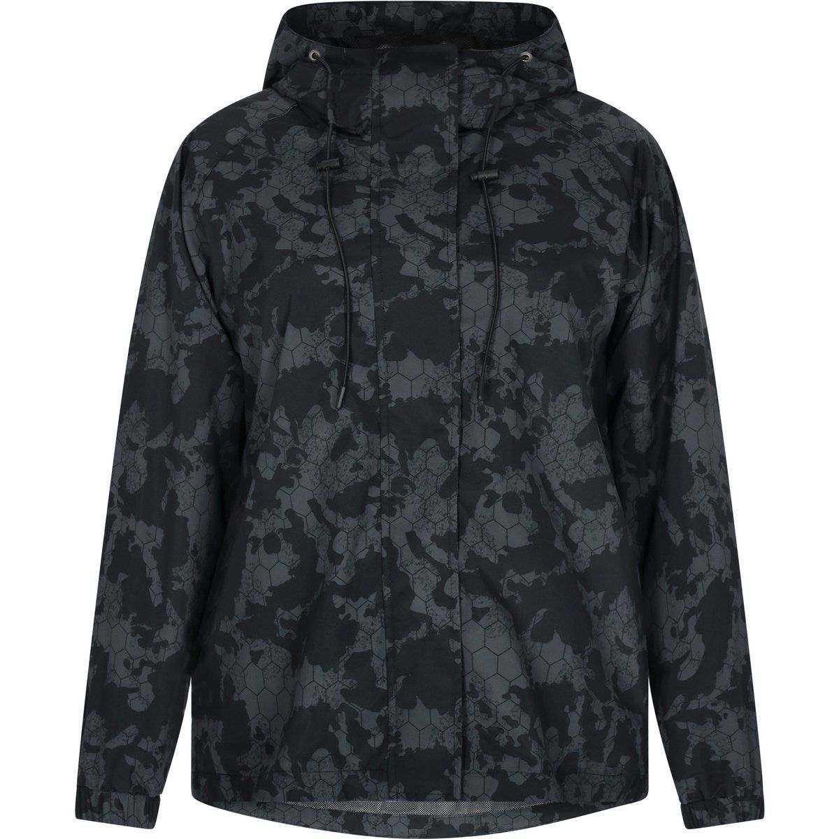 Gemusterte Anorak Jacke mit Kapuze