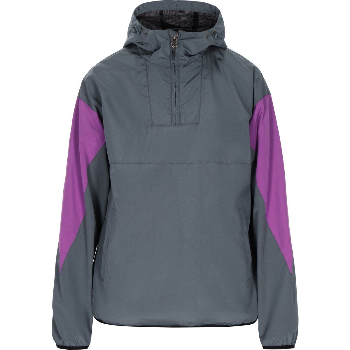 Farblich abgesetzte Anorak-Jacke zum Überziehen