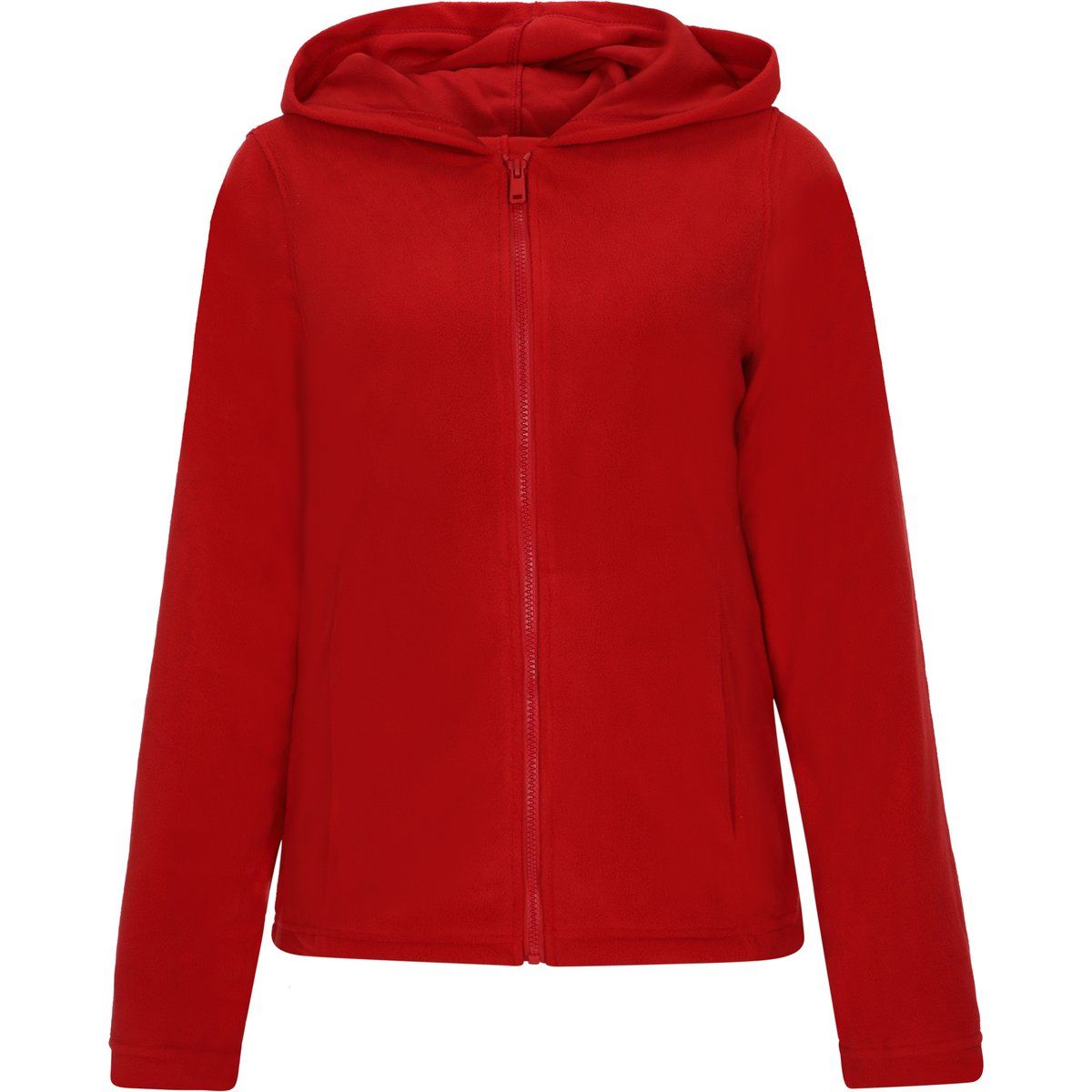 Weiche Fleecejacke mit Kapuze