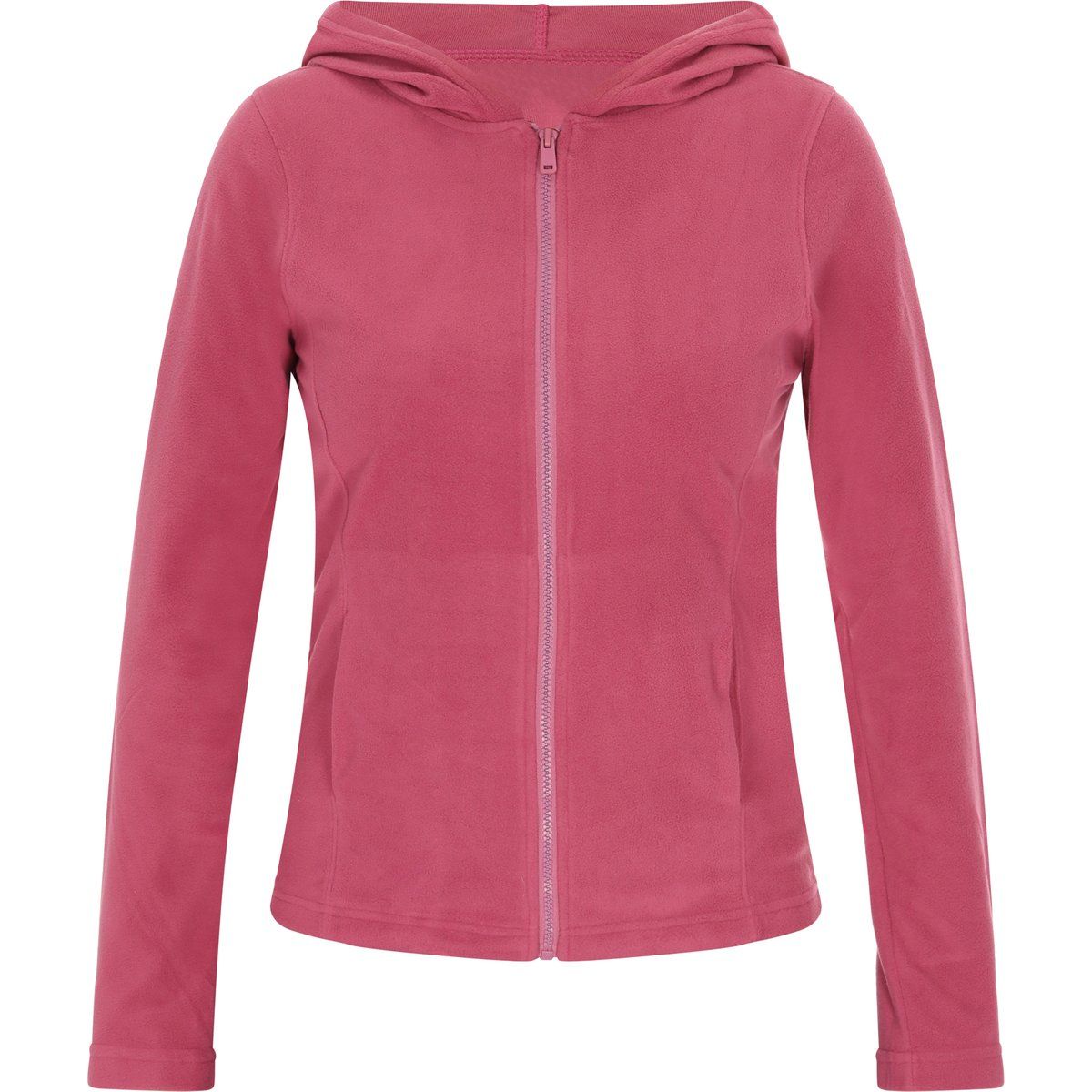 Lässige Fleecejacke mit durchgehendem Reißverschluss