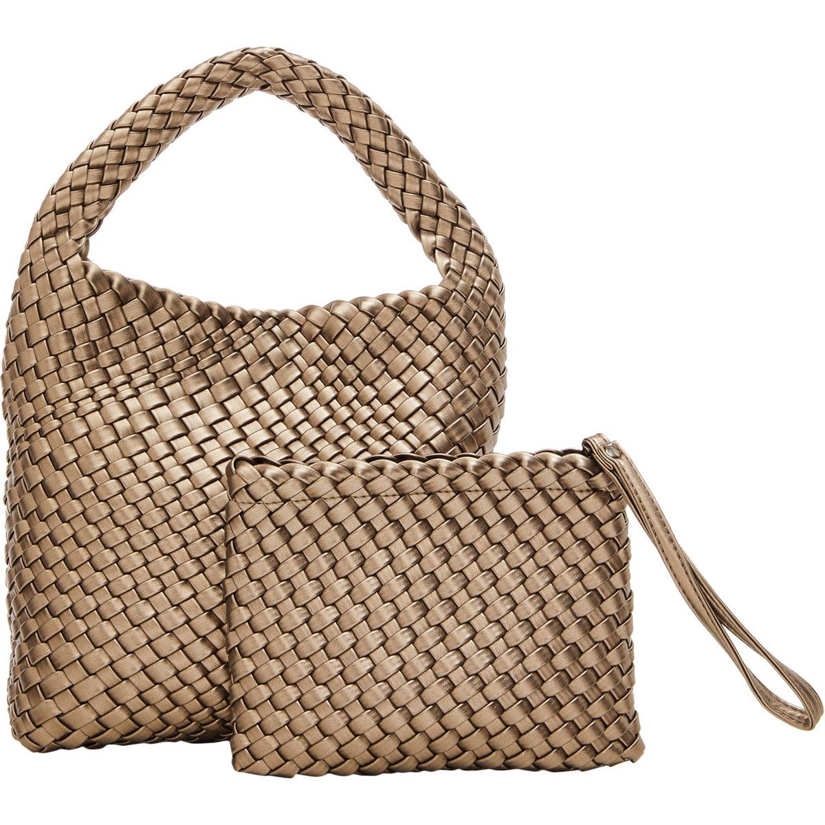 Dreimaster Handtasche Frauen grau