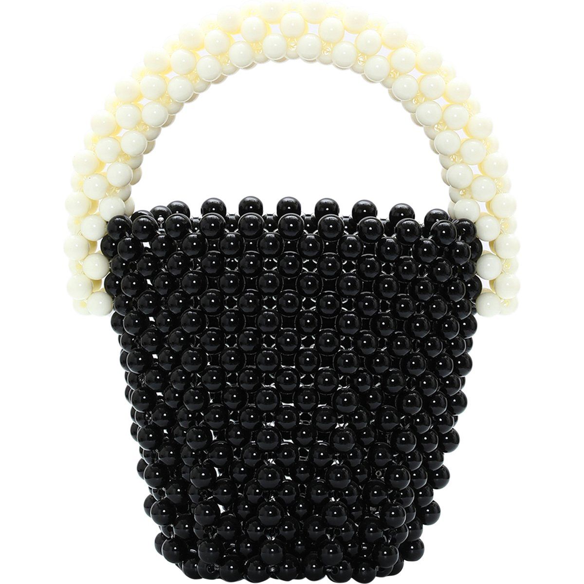 Mymo Handtasche Frauen schwarz-wollweiß