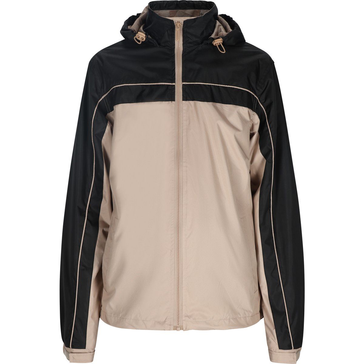Farbblock Windbreaker Jacke mit Kapuze