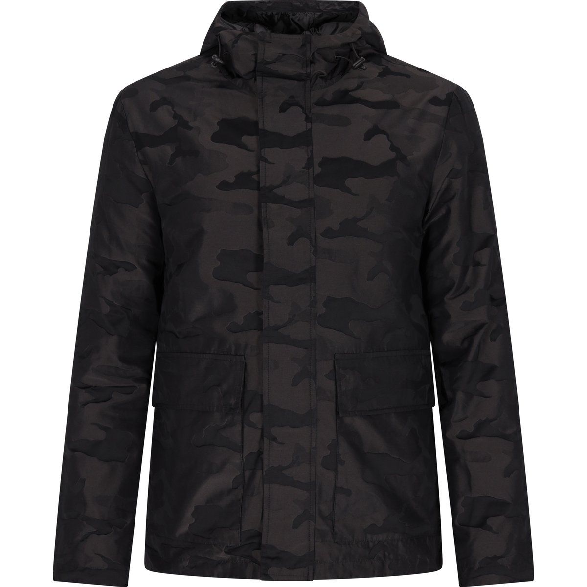 Anorak Jacke mit Camouflage Muster und Kapuze