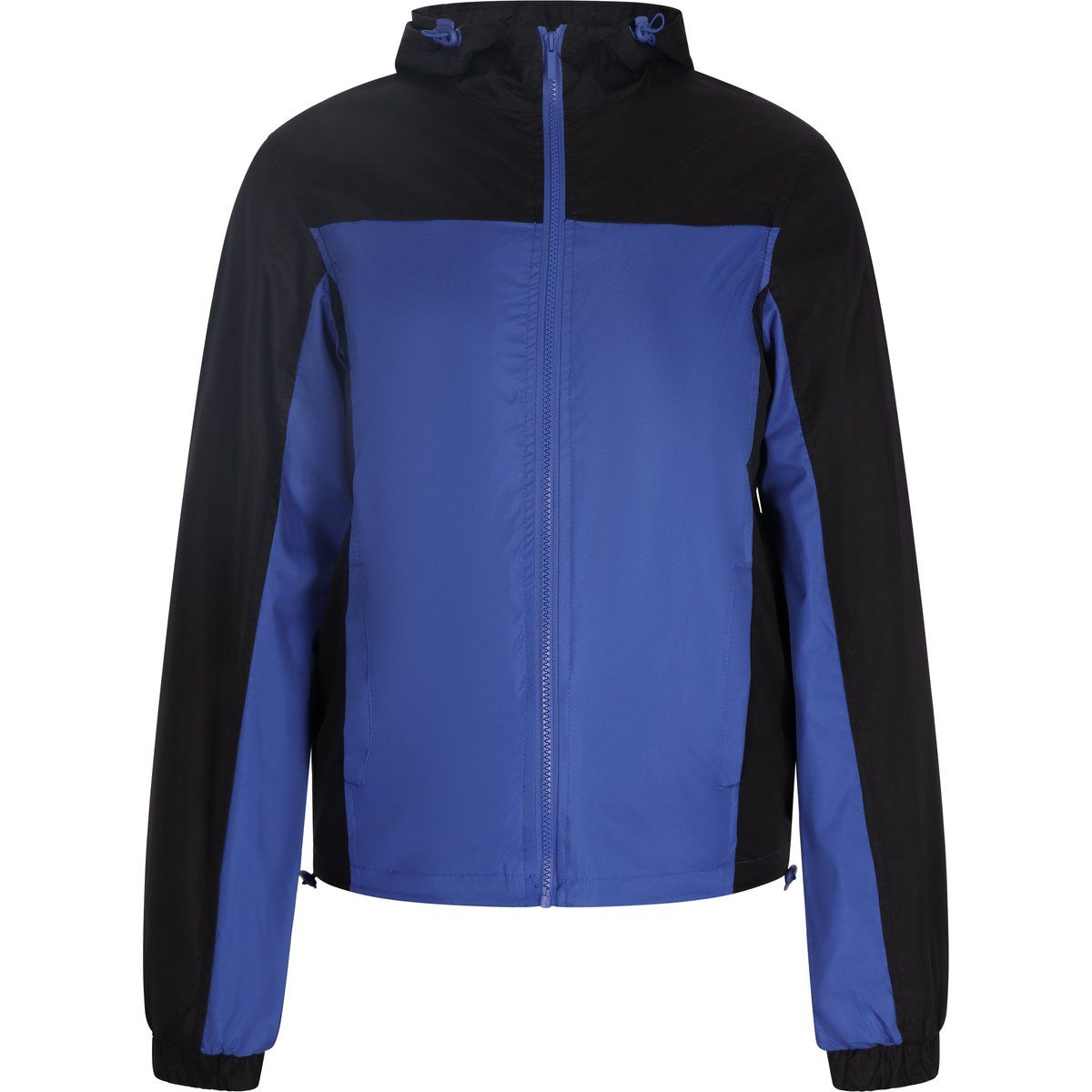 Farbblock Windbreaker Jacke mit Kapuze