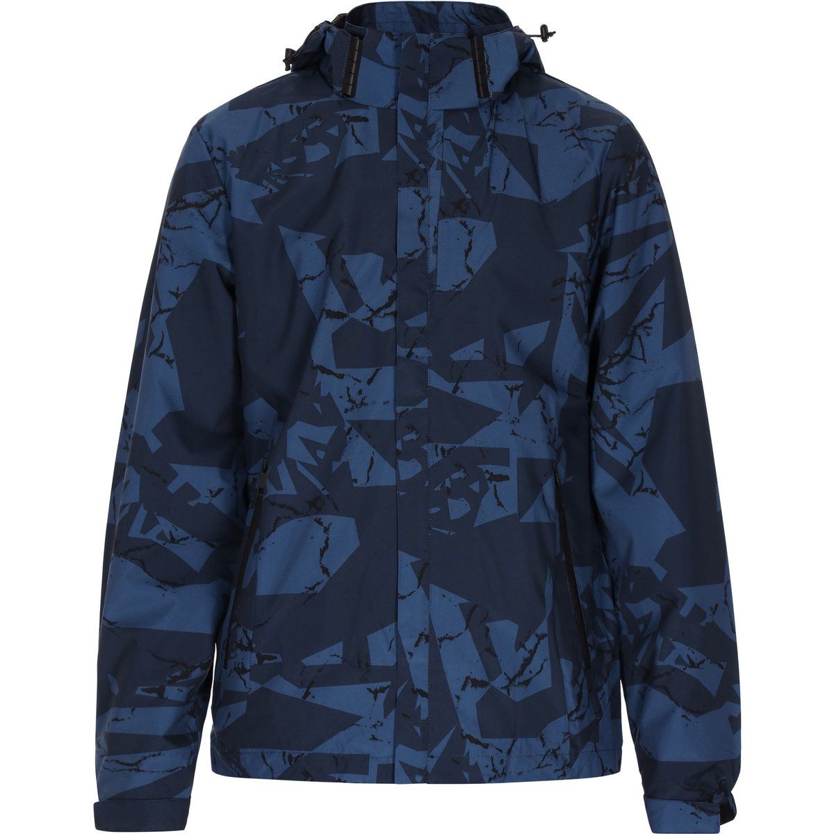 Herren Outdoor Jacke mit geometrischem Camouflage