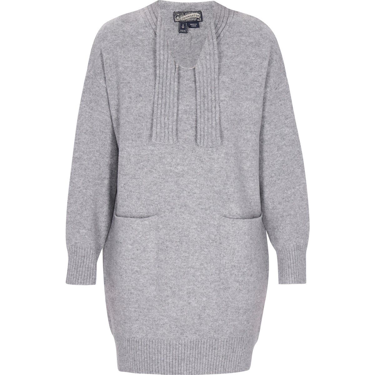 Dreimaster Kleid Frauen Graumelange