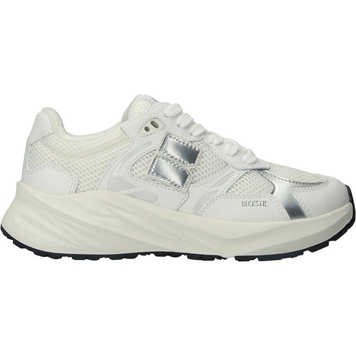 Weisser Mode Runner Sneaker