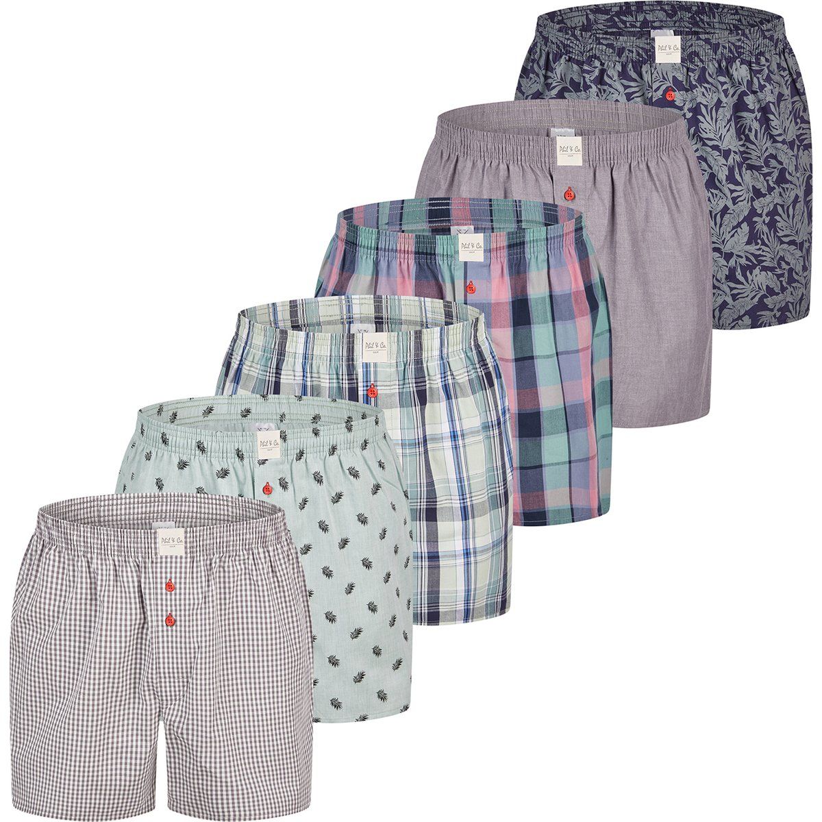 Klassische gewebte Boxershorts Multipack