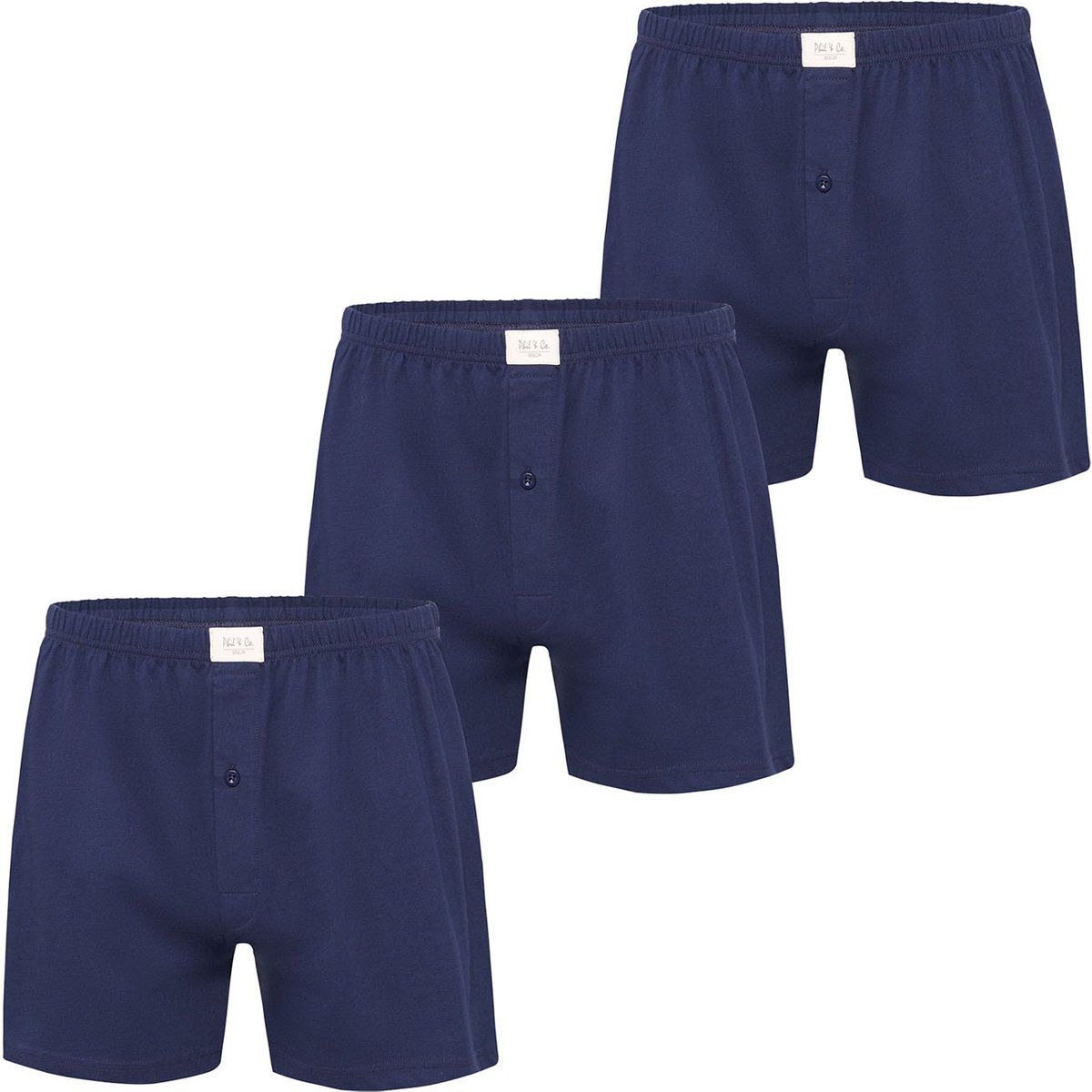 Herren Jersey Boxershorts Loose Fit 3er-Pack