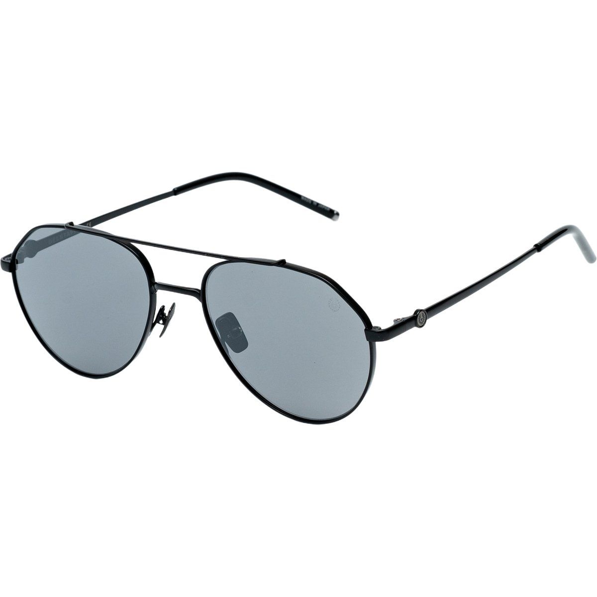 Herren-Aviator-Sonnenbrille aus schwarzem Metall