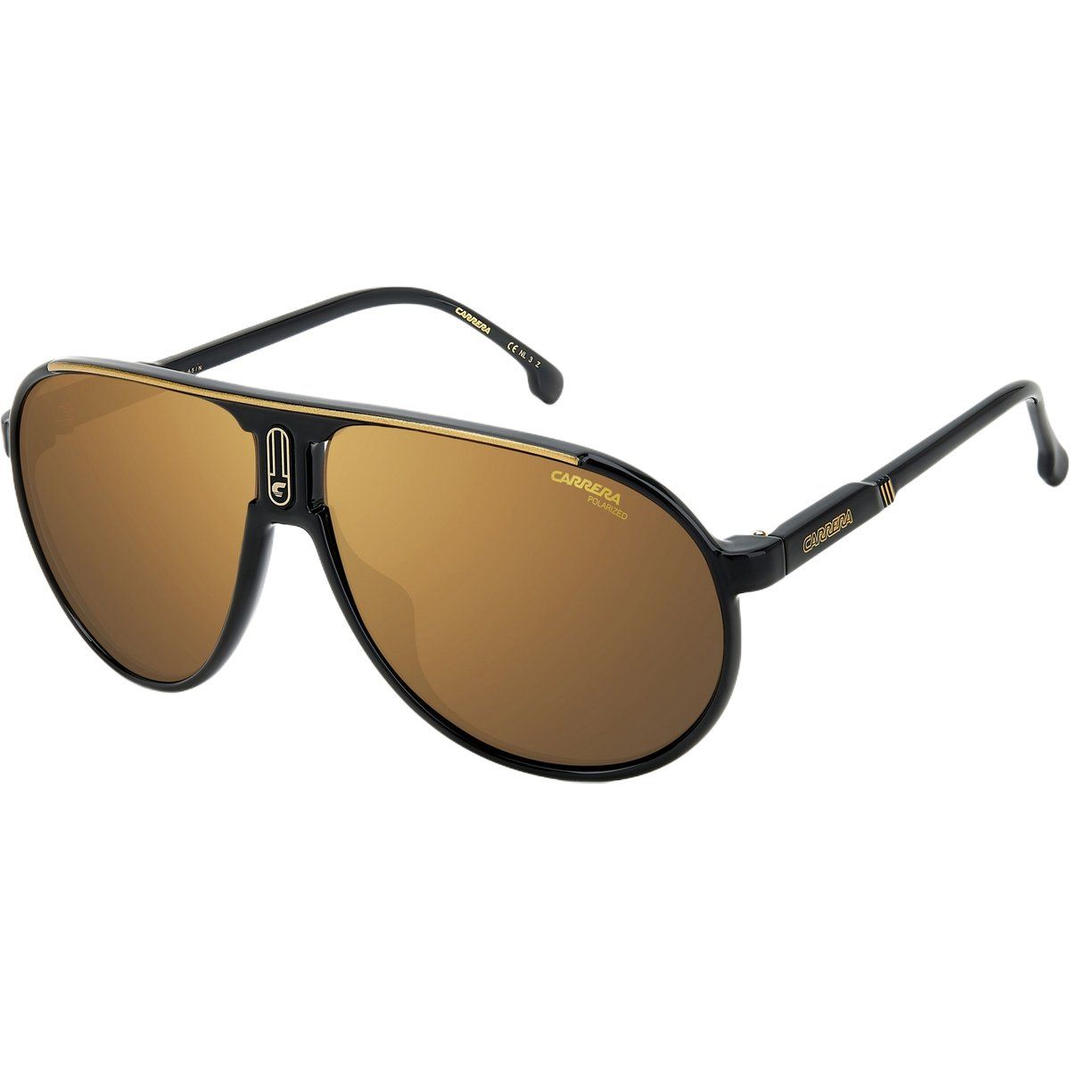 Klassische Pilotenbrille mit goldenem Steg