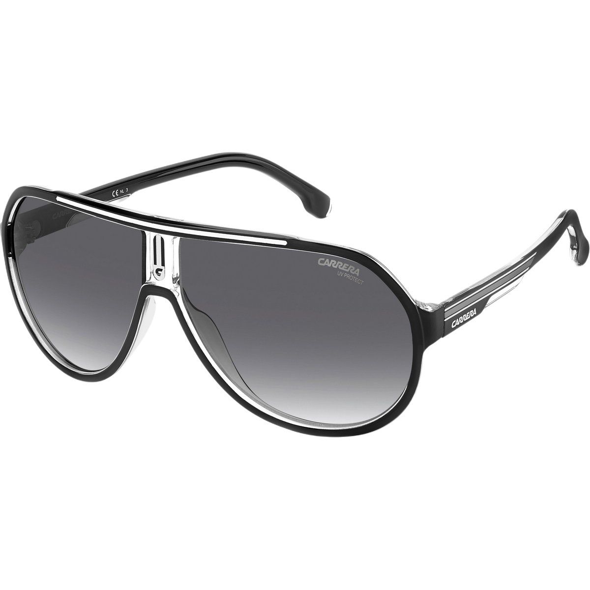 Aviator Sonnenbrille mit ikonischem Streifendetail