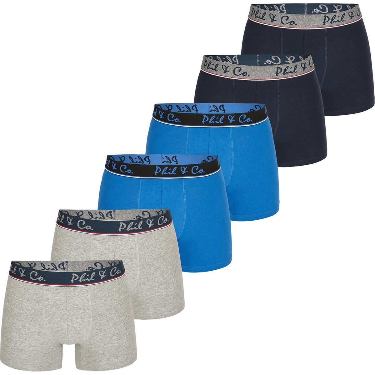 Herren Baumwollmischung Retroshorts 6er-Pack