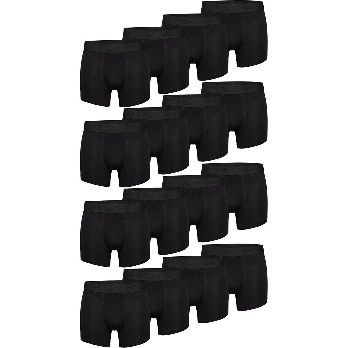 Herren Schwarze Retro Boxershorts Mehrpack
