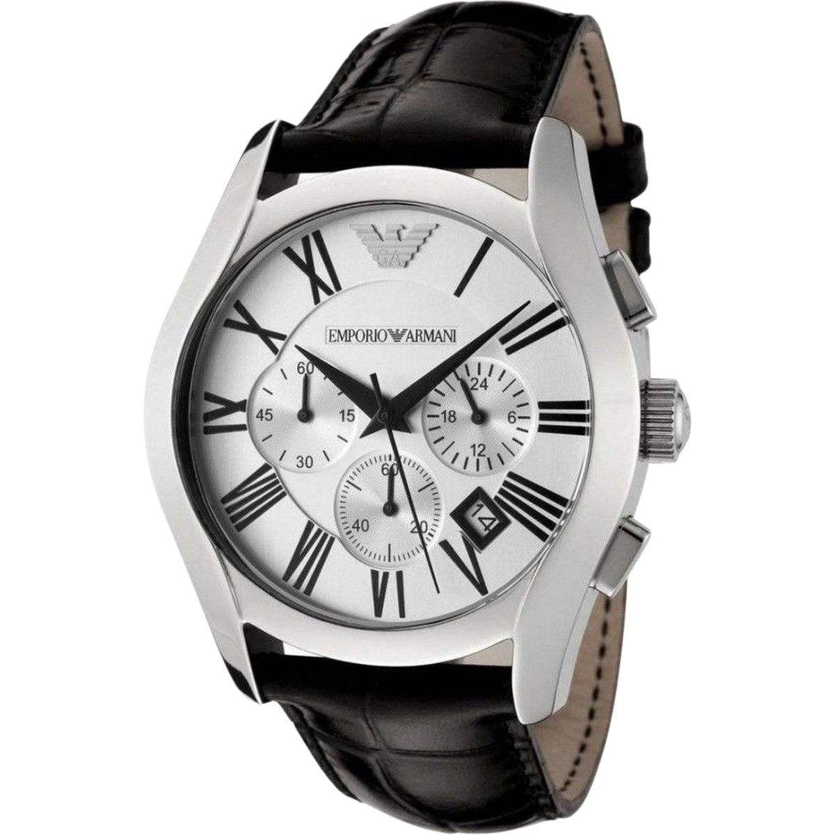 Klassische Edelstahl Quarz Uhr