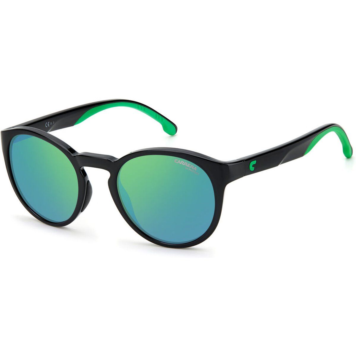 Sonnenbrille mit runden Gläsern und Spiegelgläsern