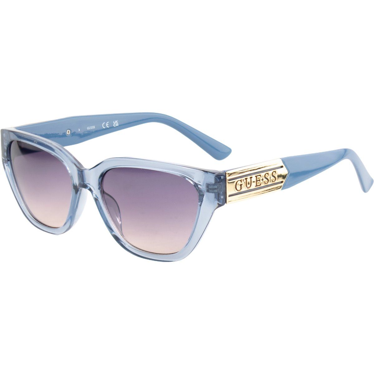 Cat-Eye-Sonnenbrille mit goldenem Detail