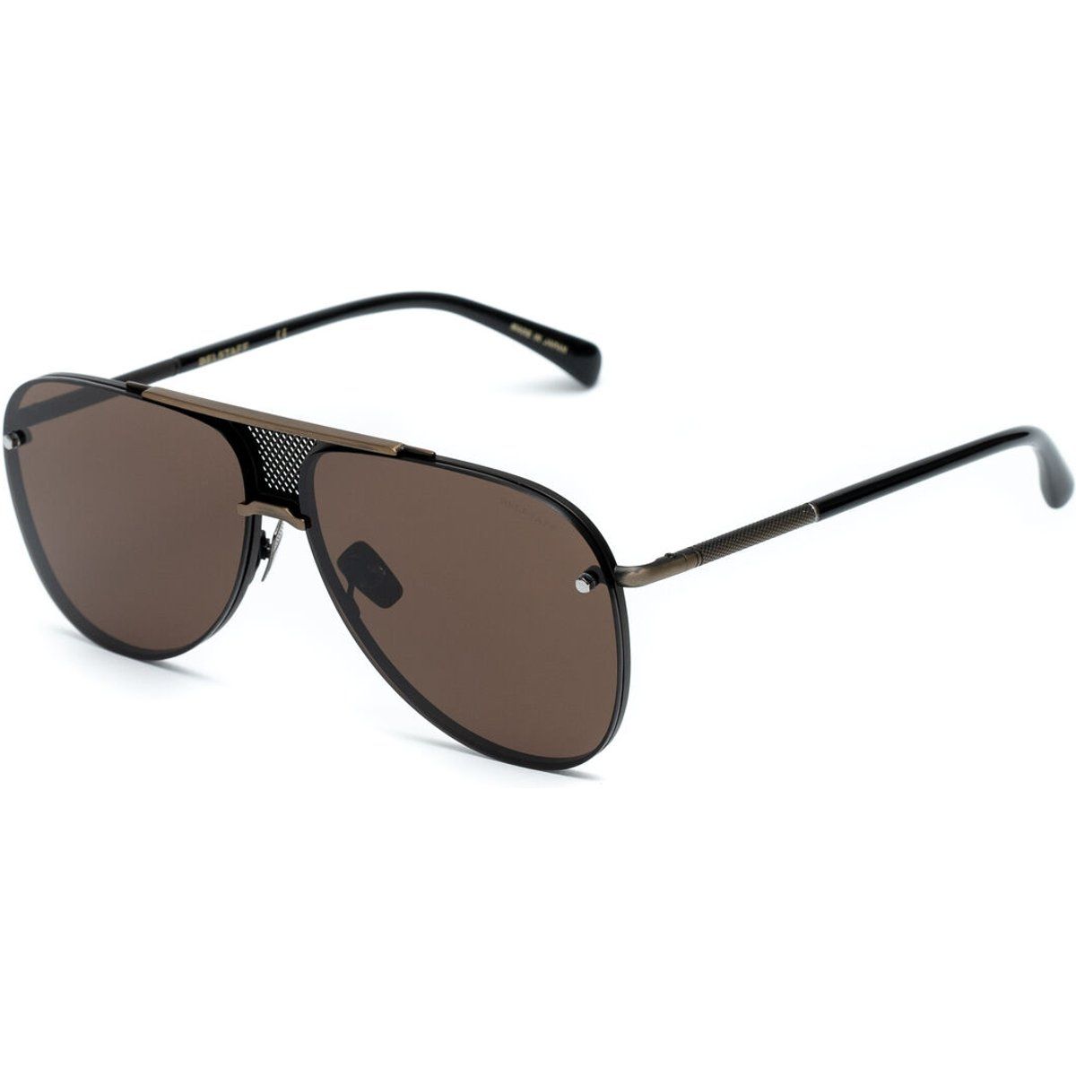 Klassische Pilotenbrille mit braunen Gläsern