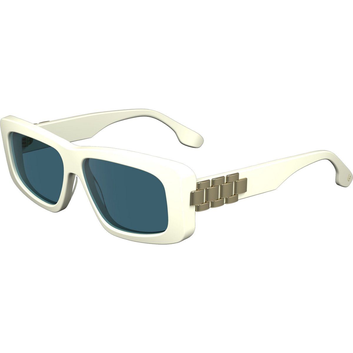 Markante Sonnenbrille mit rechteckigem Rahmen