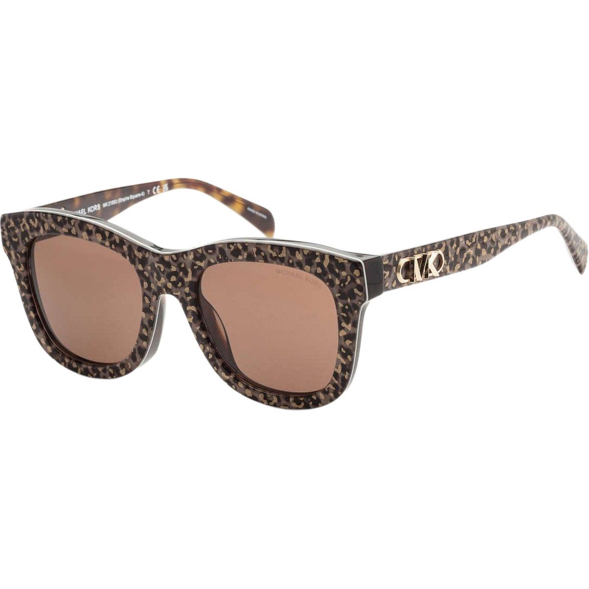 Gemusterte Sonnenbrille mit quadratischem Rahmen