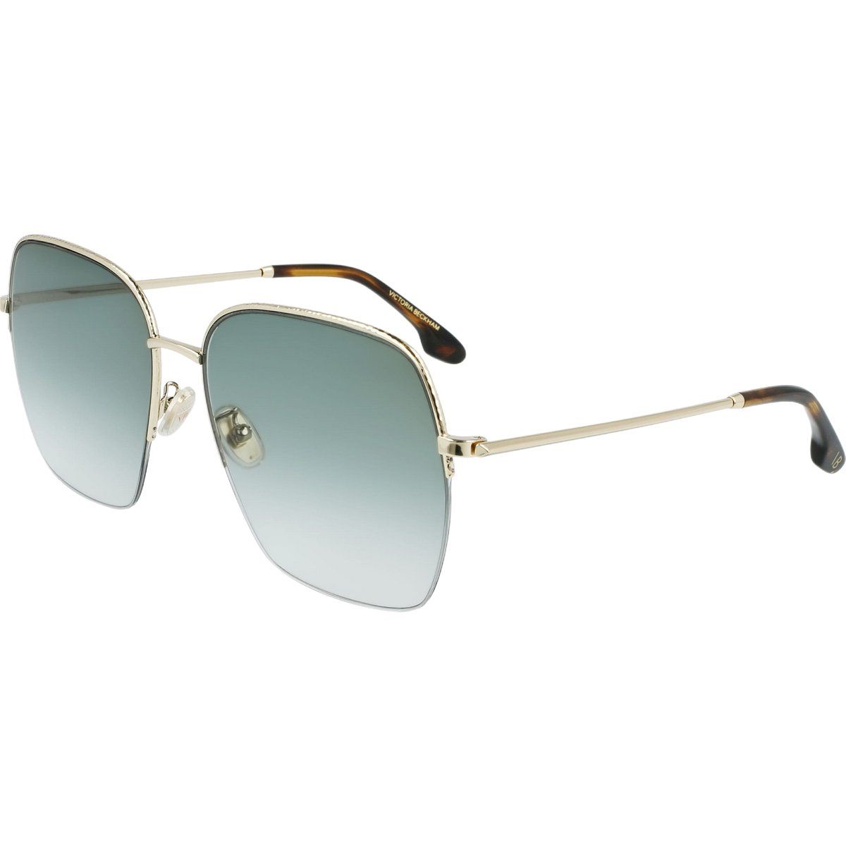 Eckige Sonnenbrille mit Metallrahmen