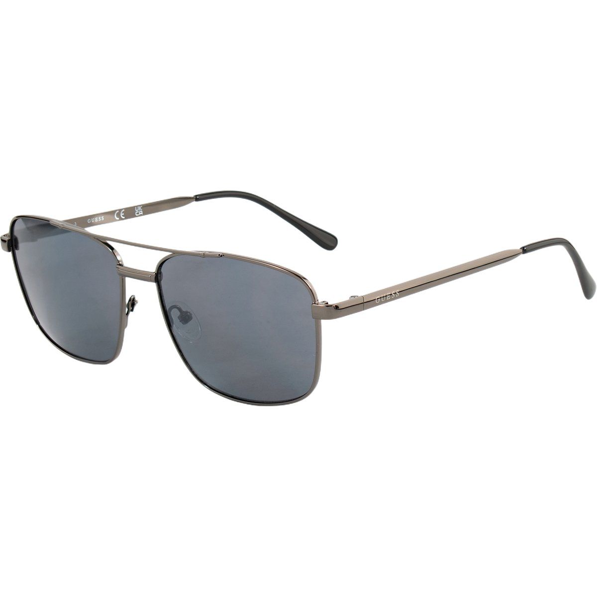 Metall-Pilotensonnenbrille mit grauen Gläsern