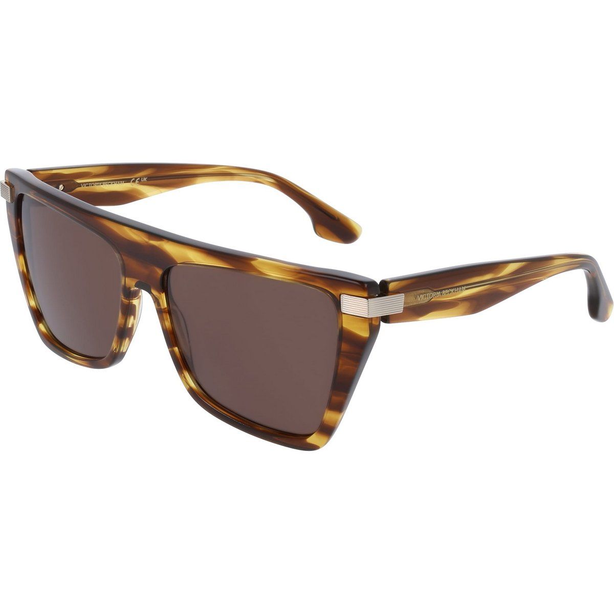 Eckige Sonnenbrille mit Acetatgestell