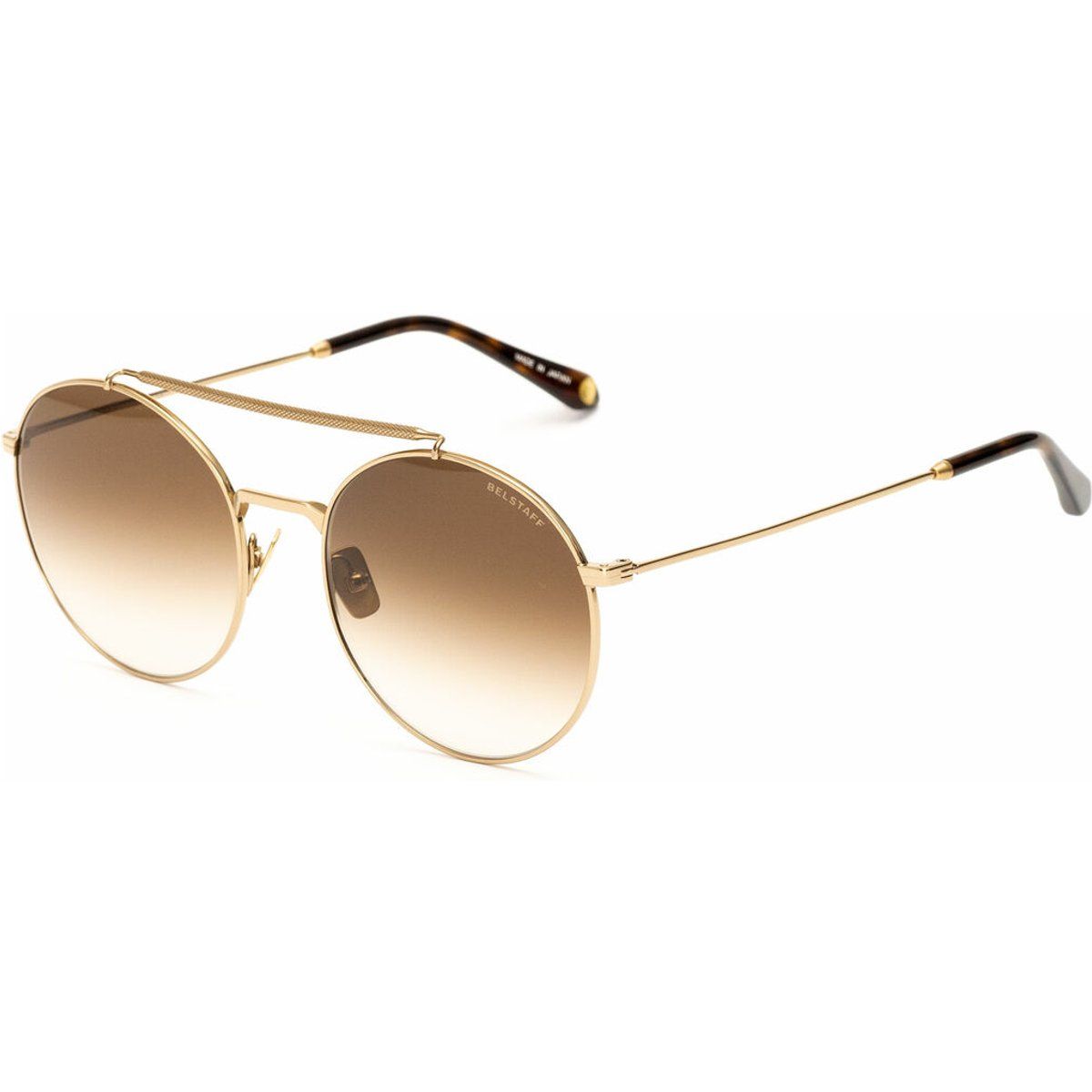 Runde Sonnenbrille mit Brauensteg