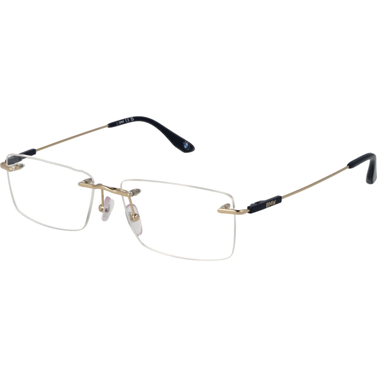 Rechteckige Randlose Titanbrille