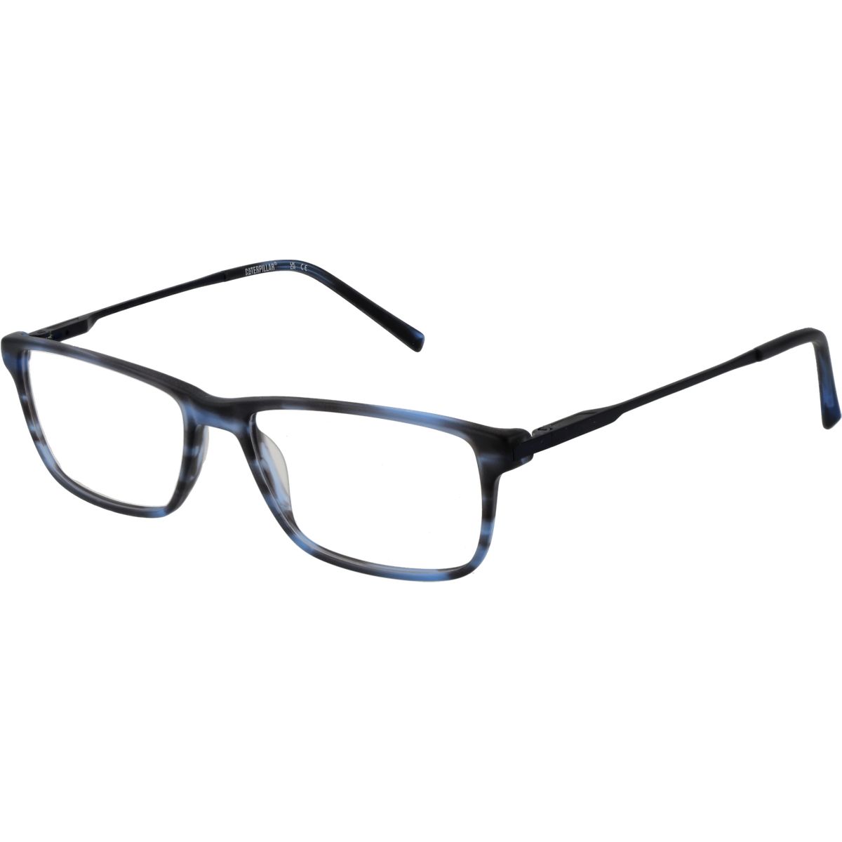 Rechteckige blaue Acetat-Vollrandbrille