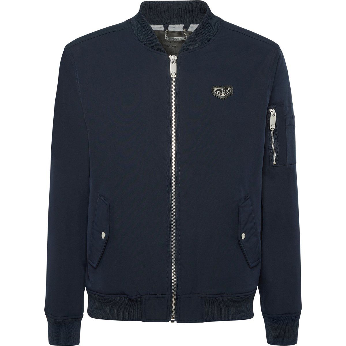 Klassische Bomberjacke mit Reißverschluss