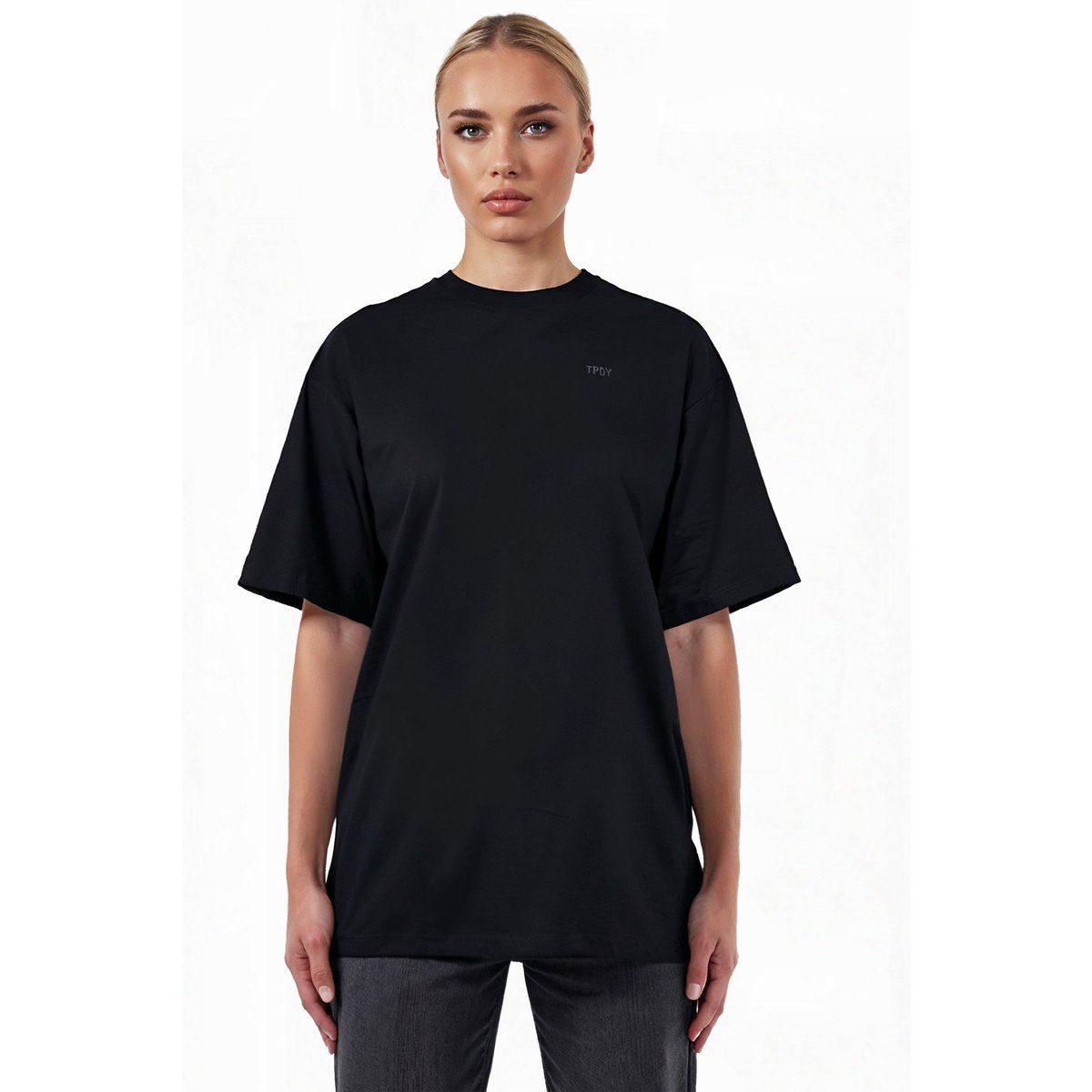 Oversized Freizeit T-Shirt mit Logo