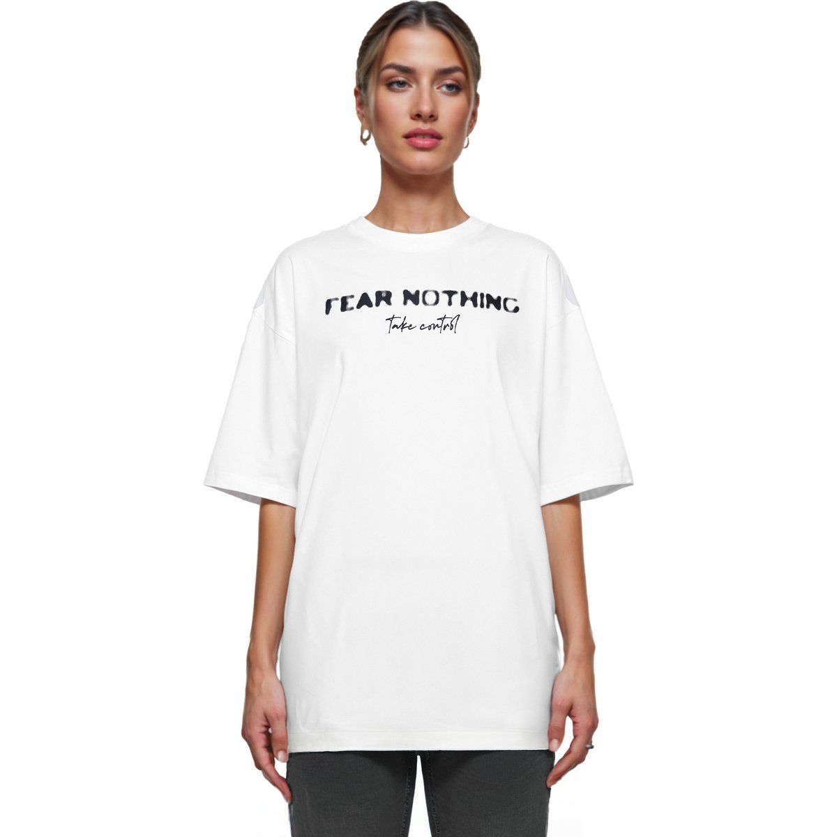 Übergroßes T-Shirt mit Grafikdruck